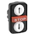 schneider electric Dubbeltrycke + stoppknapp