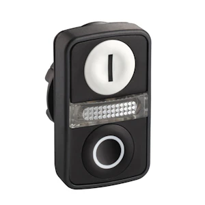 schneider electric Dubbeltrycke + led