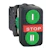 schneider electric Dubbeltryckknapp 2sl+1br+stopp