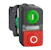 schneider electric Dubbeltryckknapp 1sl+1br+led