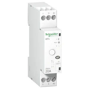 schneider electric Kontaktori acti9 ict+ 20a 1s 230vac led man/aut