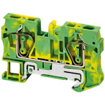 BLADFJÄDERPLINT 2 POL 6MM² GRÖN/GUL