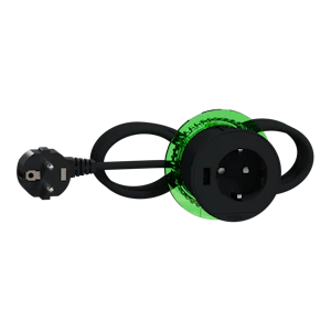 schneider electric Bordsenhet mini 60mm usb-a grå