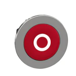 TRYCKKNAPP RÖD INFÄLLD VIT O