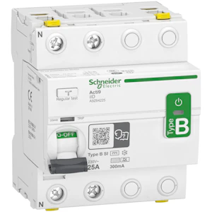 schneider electric Jordfelsbrytare a9 2p 25a 300ma b-si