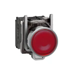 LAMPTRYCKKNAPP RÖD LED 120 VAC