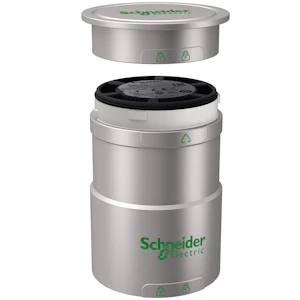 schneider electric Bottendel + lock silver acdc