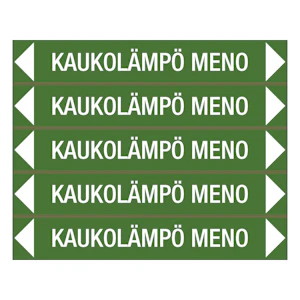turvakauppa Merkintätarra-arkki/ 5 tarraa kaukolämpö meno 250x40 ta