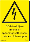 SKYLT DC-FRÅNSKILJARE, 52X75MM