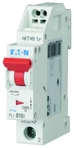 eaton Johdonsuojakatkaisija eaton pli-d10/1, 10ka 1-nap d 10a