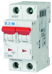 eaton Johdonsuojakatkaisija eaton pls6-d10/2 6ka 2-nap d 10a