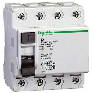 schneider electric Vikavirtasuojakytkin schneider 23045 4x40a 300ma