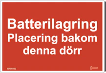DEKAL A6 BATTERILAGRING