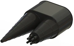 VILPE KABEL / RÖRGENOMFÖRING SVART