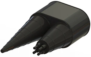vilpe Vilpe kabel / rörgenomföring svart
