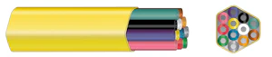 hexatronic Mikrokanavanippu hexatronic db 12x7/3,5mm keltainen