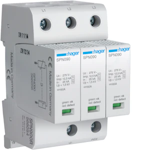 hager Ylijännitesuoja hager spn900 t1+t2 1.5kv 37.5ka