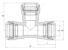 ulefos T-koppling pe 32 plasson, typ 1004