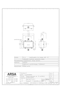 arsa Asennuskotelo al arsa tviii/pk21 127x200x105