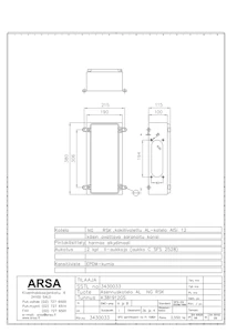 arsa Asennuskotelo al arsa ng rsk 380x190x115 2xii
