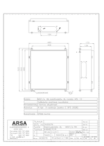 arsa Asennuskotelo al arsa msc1/a rk 480x480x170 4xii