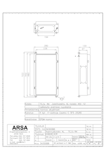 arsa Asennuskotelo al arsa tc/a rk 480x280x130 4xii