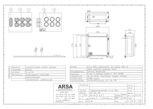 arsa Tulppavarokekotelo al arsa lc 663 6x63a 240x280x115