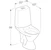 ido Wc-istuin ei kantta ido 3536301101 glow iso jalka 1-t