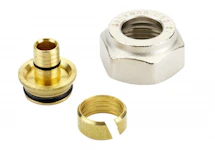 PUSERRUSLIITIN DANFOSS RA G3/4 x 15x2,5 PEX-PUTKILLE