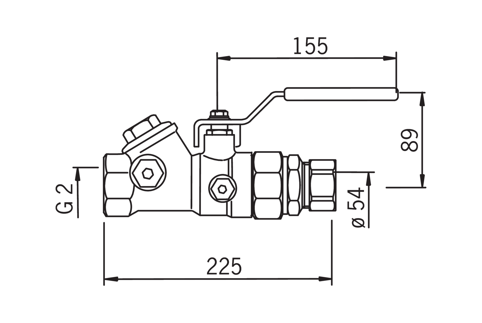 oras Pumppuventtiili oras 413054 2x54mm