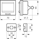 OHJAUSTARVIKE PHILIPS LRM8115/00 LIIKETUNNISTIN