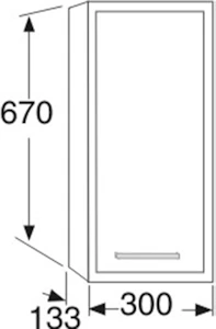 ido Yläsivukaappi ido 9630775001 smart 310