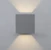 hide-a-lite Väggarmatur cube xl ii grå 3000k