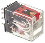 PISTOKANTARELE OMRON MY4IN, 4vk, 5A, 24VAC LED