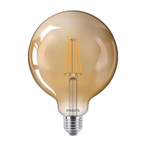 philips Led-lamppu led globe classic cla d 8-50w g120 e27 822 gold
