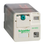 PISTOKANTARELE SCHNEIDER RUM 24VAC 2C/O 10A, 8NAP