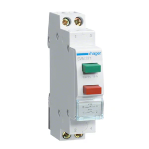 hager Tryckknapp dubbel modul 2no