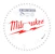 milwaukee Pyörösahanterä milwaukee p alu 184x30x2,4x54tf neg