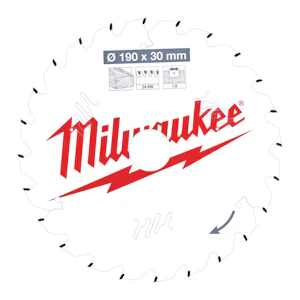 milwaukee Pyörösahanterä milwaukee p w 190x30x1,6x24atb
