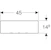 geberit Seinähylly smyle square 450x148x15mm