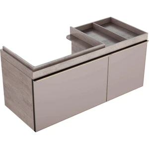 geberit Alakaappi citterio ruskeanharmaa lasi/tammi beige