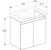 ido Allaskaappi ido light 600x373x580mm valkoinen