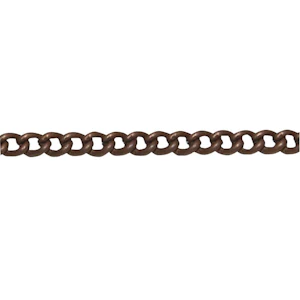 prof Panssariketju prof 1,0x3,5mm antiikki kupari g506 2,5m