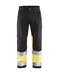 HOUSUT BLÅKLÄDER 1551 18119933 MUSTA/KELTAINEN C48