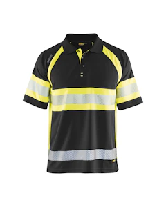 blåkläder Pikeepaita blåkläder 3338 10519933 musta/kelt 4xl