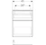 geberit Sivukaappi geberit icon 450x476x600mm valkoinen