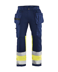 blåkläder Riipputaskuhousut blåkläder koko c52 sininen/keltainen