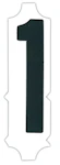 MERKINTÄNUMERO 1 50MM 10KPL/PKT MUST B9335100