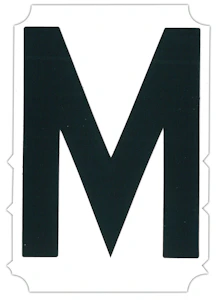 brady Merkintäkirjain m 75mm 10kpl/pkt b9335050