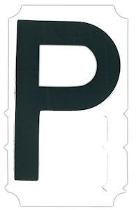 brady Merkintäkirjain p 75mm 10kpl/pkt b9335050